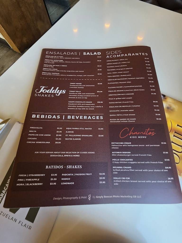 MARACAIBO Menu 3